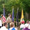 Boy Scout Troop 16 color guard along with chapter secretary Jim Brown