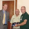 Chapter member Jerry Wheeler  ( right ) accepting his award from V.V.A  President Ned Foote, and Congressman Murphy